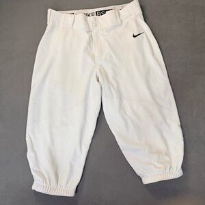 Nike BSBL Men's White Baseball Knicker Pants- Size Large
